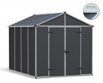 Palram-Canopia Gerätehaus RUBICON 8X10 BxT 237x304cm 7,2m² Polycarbonat 10mm grau